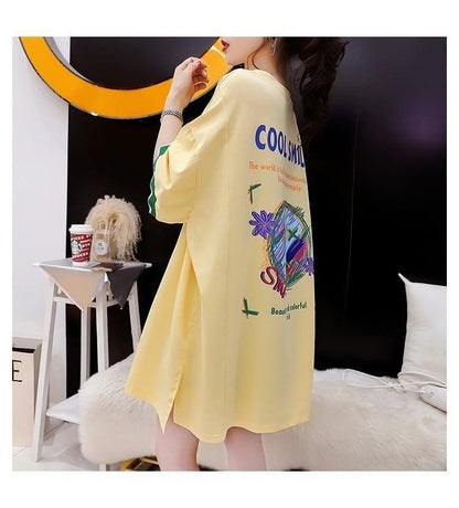 アルファベット   ドロップショルダー ゆったり＜F-2888＞