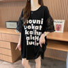ファッション 切り替え 個性派 プリント 3色選択 半袖Tシャツ＜F-8548＞