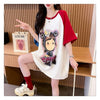 超人気 切り替え スウィート プリント レース 全2色 半袖Tシャツ ＜F-8716＞