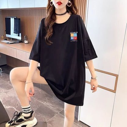 大活躍 プリント カジュアル 5色選択 半袖Tシャツ＜F-8584＞