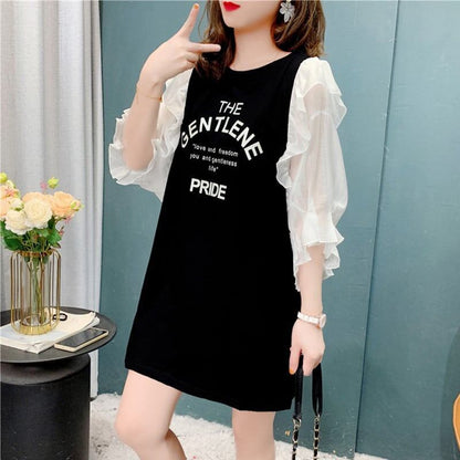 個性的なデザイン   スタイリッシュ Tシャツ カットソー＜F-3117＞
