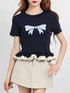 売れ筋 大好評 エレガント 好感度UP カジュアル Tシャツ＜F-12081＞