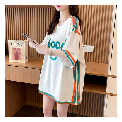期間限定 プリント全2色 カジュアル 半袖Tシャツ カットソー ＜F-8603＞