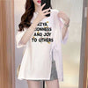 売れ筋 早い者勝ち 絶対流行 カジュアル 2色選択 Tシャツ<F-11608>