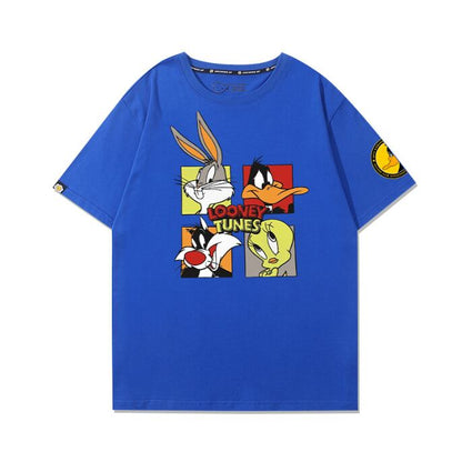 男女兼用 着心地良い シンプル プリント 半袖 Tシャツ F-13249