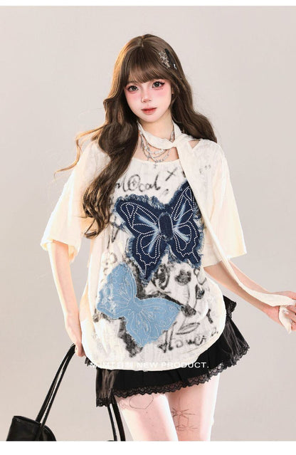 話題沸騰中 絶対流行 売れ筋 早い者勝ち カジュアル 2色選択 Tシャツ<F-11216>