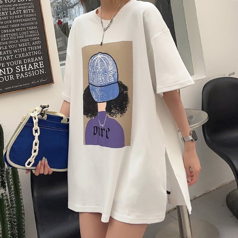 話題沸騰中 都市ファッショ 流行新作 オシャレ デザイン プリント全6色 半袖TシャツF-9108