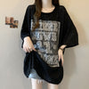 超人気 アバンギャルド 絶対流行 レース プリント全2色 半袖TシャツF-8798