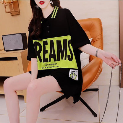 ゆったり感アップ   カジュアル Tシャツ カットソー＜F-3506＞