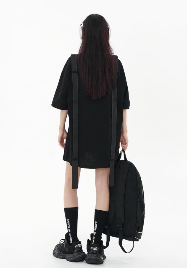 話題沸騰中 特別デザイン スタイルアップ効果抜群 ゆったり 男女兼用 半袖Tシャツ＜F-9060＞