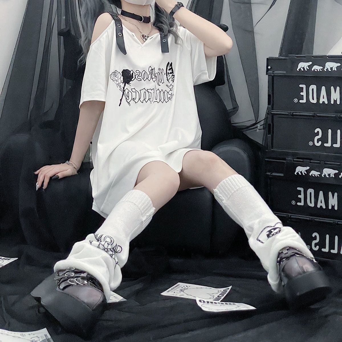 大流行 デザイン性抜群 ファッション 半袖 Tシャツ F-13314