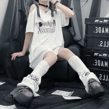 大流行 デザイン性抜群 ファッション 半袖 Tシャツ F-13314