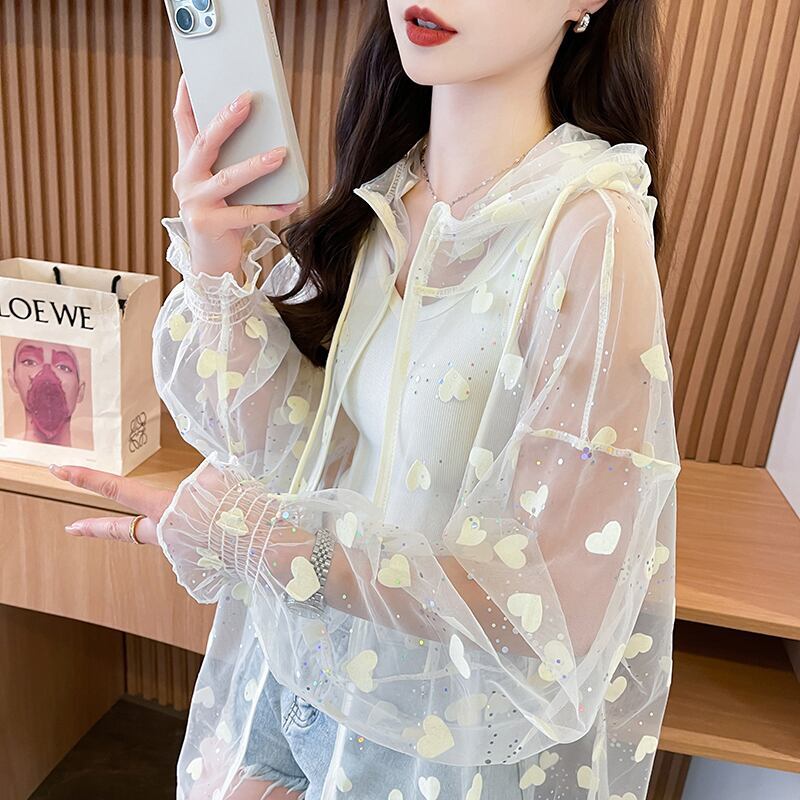女子マスト 売れ切れ必至 着?せ シンプル 透け感 シャツ ＜F-11921＞