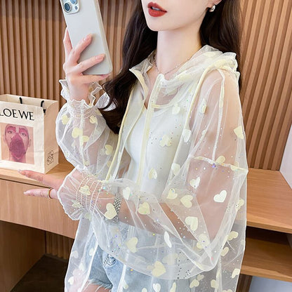 女子マスト 売れ切れ必至 着?せ シンプル 透け感 シャツ ＜F-11921＞