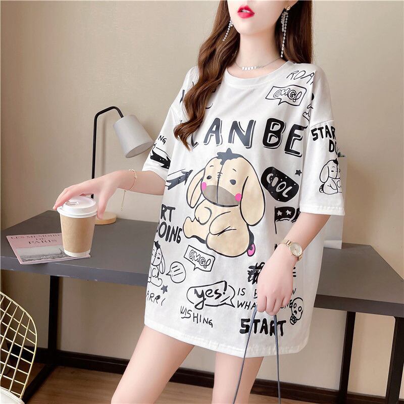 早い者勝ち   ファッション プリント半袖Tシャツ 全3色<F-4894>