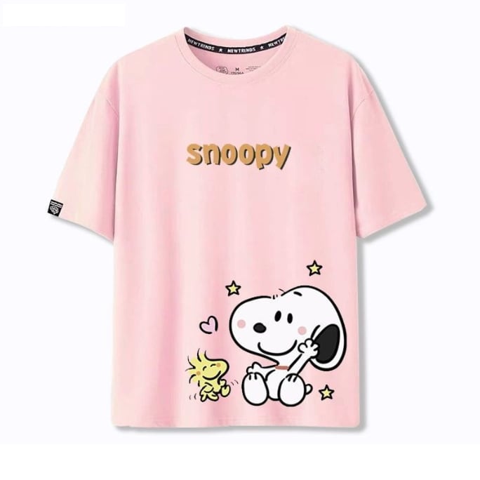 男女兼用 プリント 快適 半袖 Tシャツ F-13269