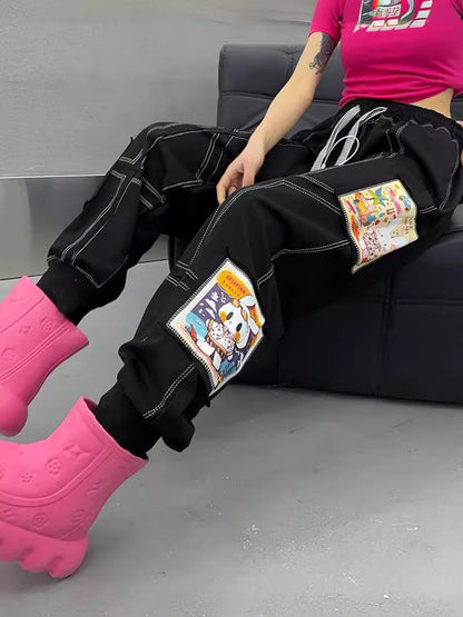 【数量限定】売り切れ必至 カジュアル ファッション 上品 切り替え パンツ<F-4916>