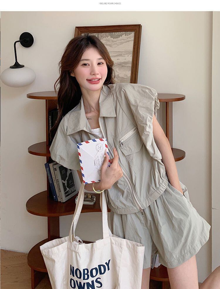 ファッション デニム 個性派 半袖Ｔシャツⅹパンツセット<F-11726>