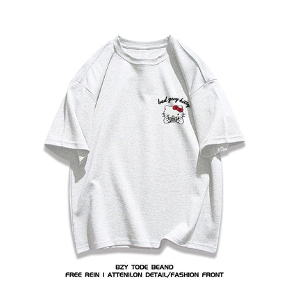 男女兼用 売れ筋 上質 プリント Tシャツ F-13305