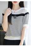 定番シンプル 売り切れ必至 着回し力抜群 全2色 Tシャツ <F-11938>