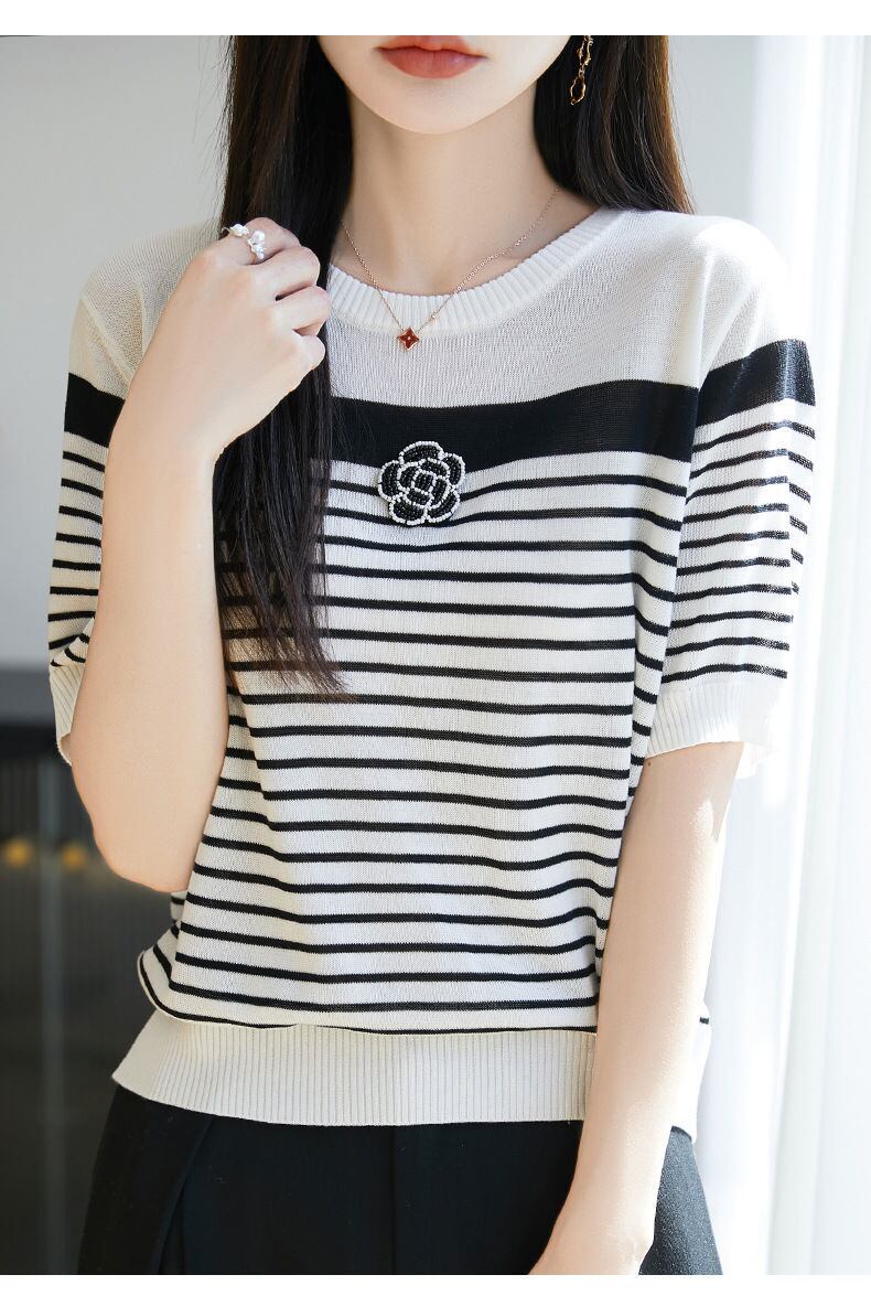 定番シンプル 売り切れ必至 着回し力抜群 全2色 Tシャツ <F-11938>