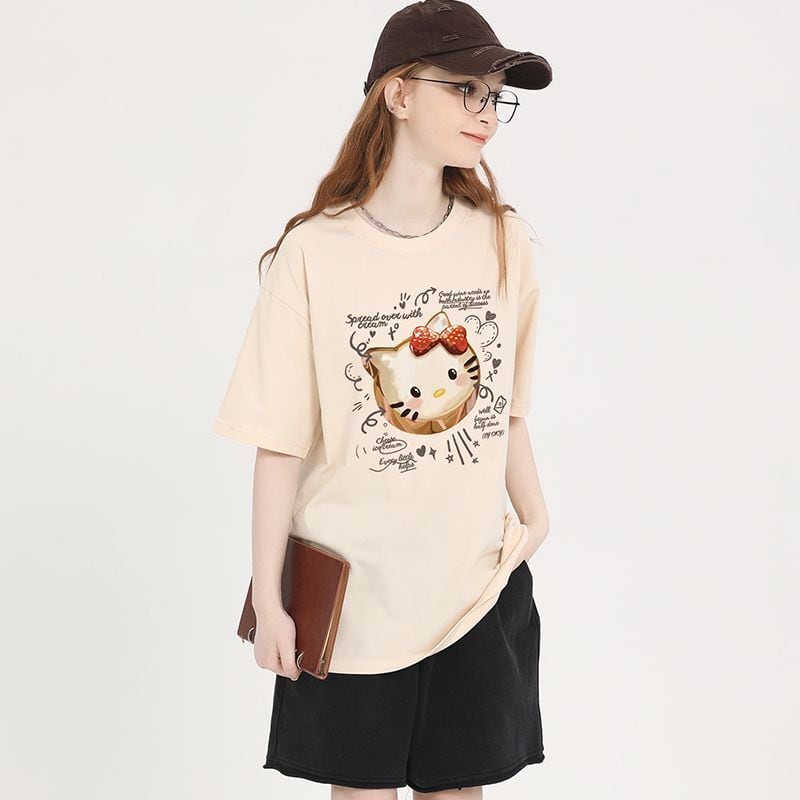 大人可愛い シンプル 大人気 半袖 Tシャツ F-13353