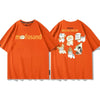大人可愛い アバンギャルド カジュアル プリント 全6色 半袖 Tシャツ <F-11647>