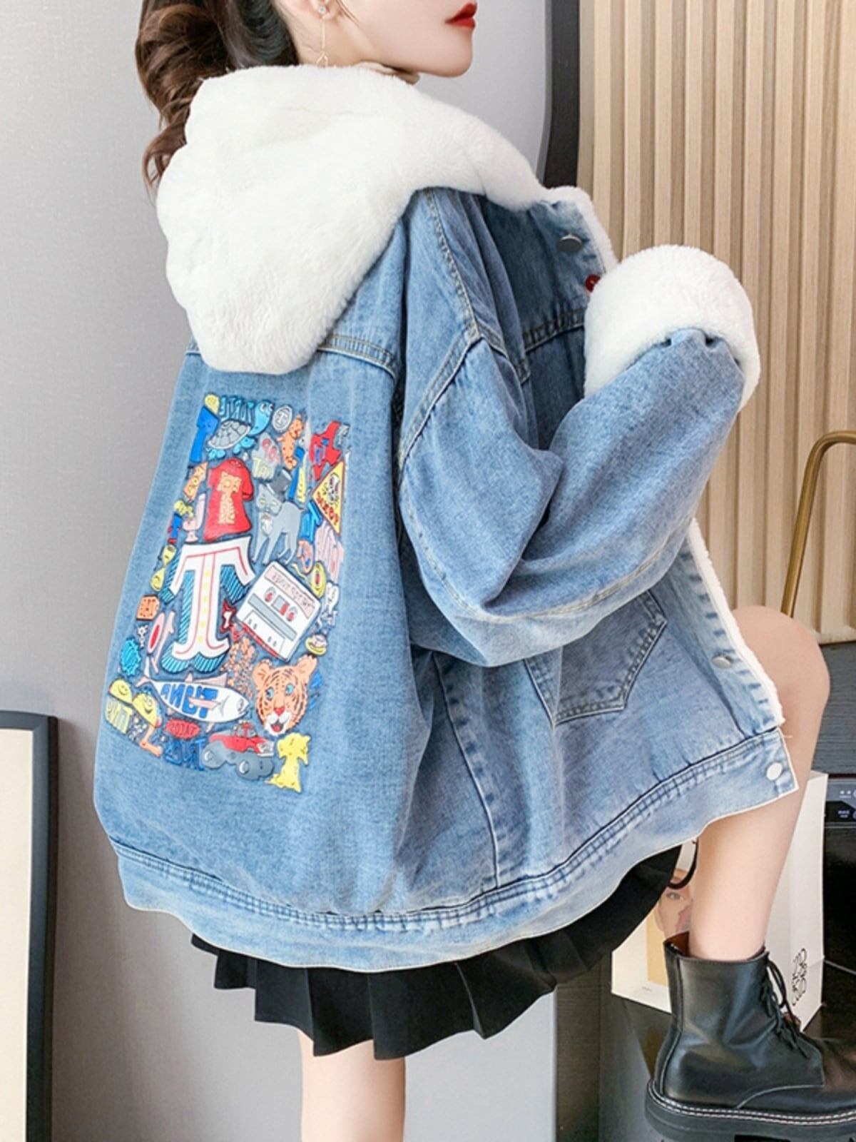 着回し力抜群レトロ海外トレンド暖かいコート<F-5702>