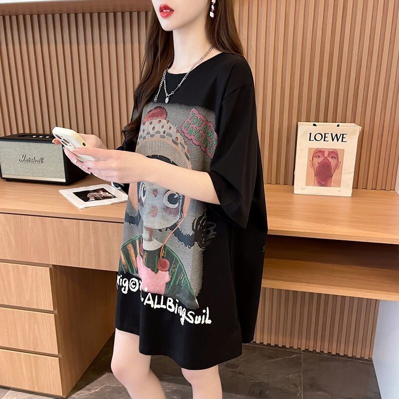 新作 特別デザイン アバンギャルド プリント全3色 半袖Tシャツ カットソー ＜F-8605＞