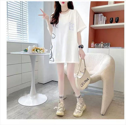 新商品 レース スウィートプリント 全2色 半袖Tシャツ ＜F-8715＞