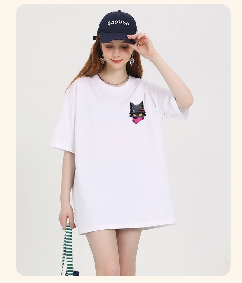 絶対欲しい 絶対流行 キュート 早い者勝ち カジュアル 2色選択 Tシャツ<F-11137>
