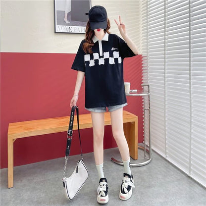 デザイン感   チャーミング Tシャツ カットソー＜F-3586＞