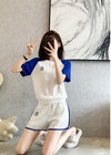 好感度UP カジュアル 絶対欲しい 全2色 半袖 Tシャツ ショートパンツ セットアップ ＜F-8938＞
