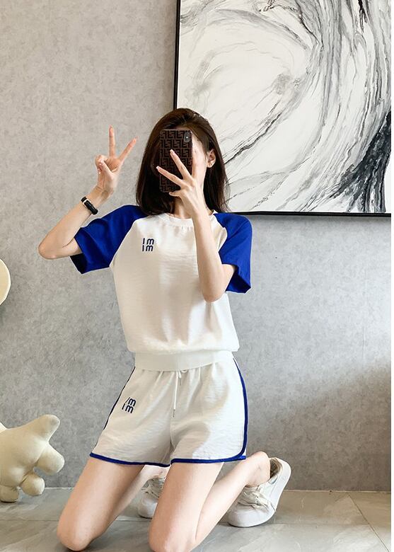 好感度UP カジュアル 絶対欲しい 全2色 半袖 Tシャツ ショートパンツ セットアップ ＜F-8938＞