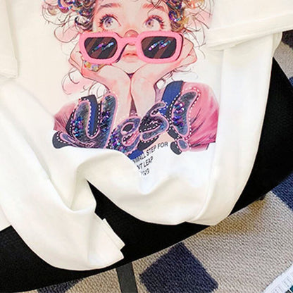 【半額！期間限定！！】大人可愛い上質 キュートプリント カジュアル 半袖Tシャツ＜F-8593＞