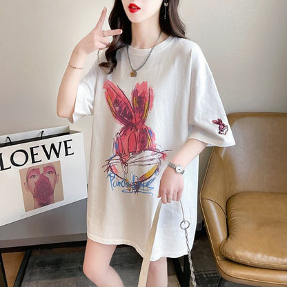 超人気 着心地抜群 オシャレ度満点 プリント全4色 Tシャツ カットソー＜F-8636＞