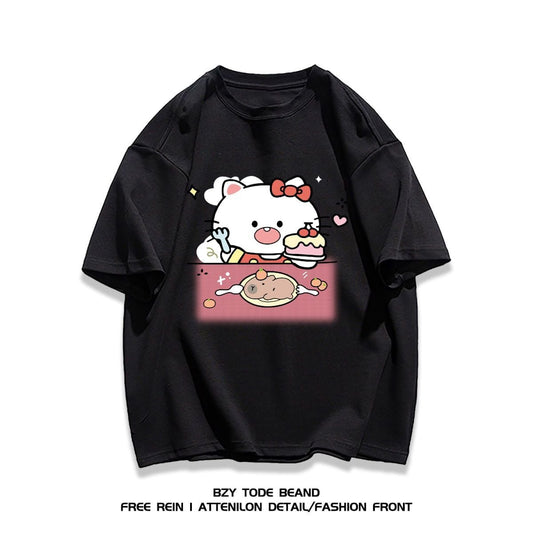 男女兼用 シンプル 快適 プリント Tシャツ F-13293