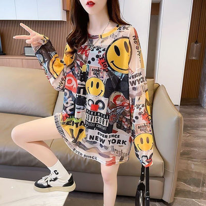 【半額セール！】 大人可愛い 売り切れ必至 元気いっぱい チュール 花柄 Tシャツ<F-4929>