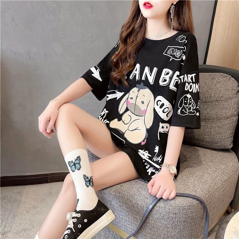 早い者勝ち   ファッション プリント半袖Tシャツ 全3色<F-4894>