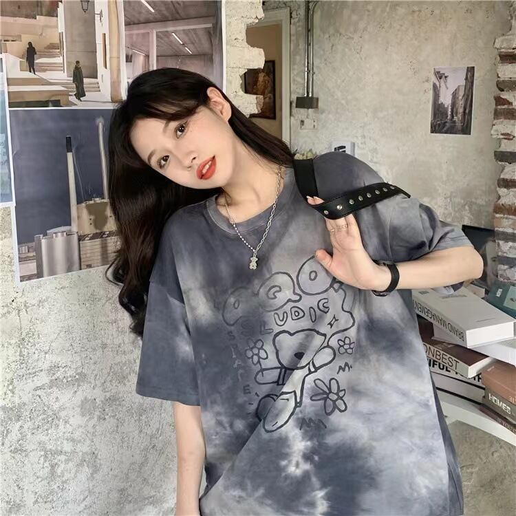 期間限定 個性派 超人気 絞り染め ゆったり 3種選択可 半袖 Tシャツ＜F-8773＞