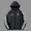 男女兼用 防風 フード付き ジップアップ ジャケット U-13575