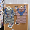 売れ筋 上質 ボーダー ゆったり Tシャツ F-13440