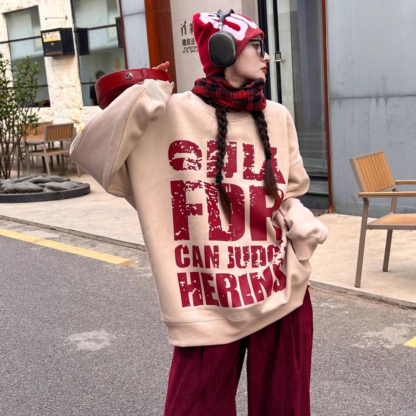 絶対流行 絶対欲しい 期間限定   超人気 プリント 5色選択 スウェット  男女兼用F-12332
