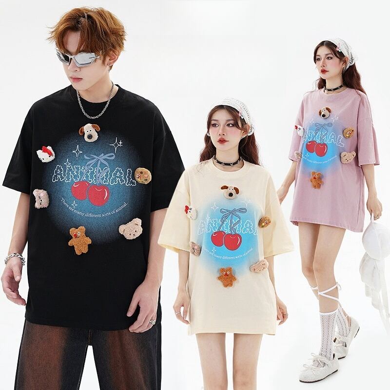 数量限定 ファッション アクティブも綺麗も叶う ゆったり 男女兼用 全3色 半袖Tシャツ＜F-9066＞