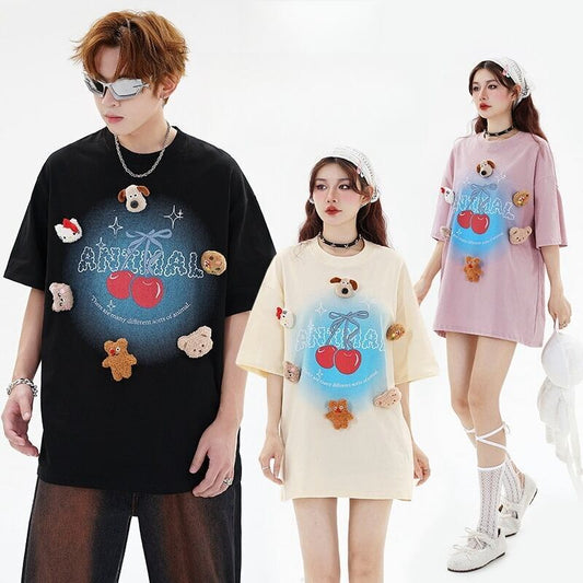 数量限定 ファッション アクティブも綺麗も叶う ゆったり 男女兼用 全3色 半袖Tシャツ＜F-9066＞