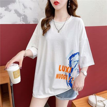 スタイリッシュ   一目惚れ Tシャツ カットソー＜F-3584＞