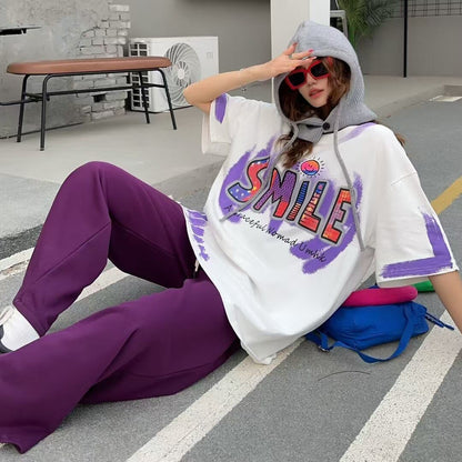 おすすめ 好感度UP 美人度アップ カジュアル 全4色 半袖 Tシャツ ＜F-11234＞