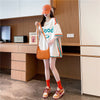 期間限定 プリント全2色 カジュアル 半袖Tシャツ カットソー ＜F-8603＞