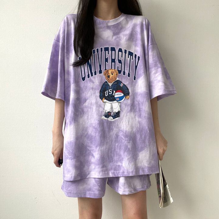 夏に嬉しい機能付き 全5色 軽くて涼しくて可愛い！ 半袖 Tシャツ ショートパンツ セットアップ ＜F-9269＞