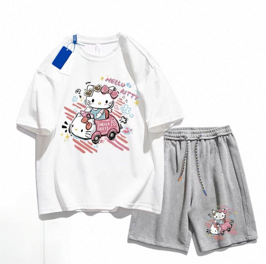 男女兼用 大注目 組み合わせやすい 半袖 Tシャツ＋パンツ セットアップ F-13167